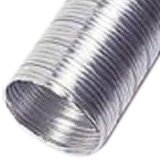 Tubo Fless. Alluminio Semirig.nudo -cf. m 3 - (per caminetti)